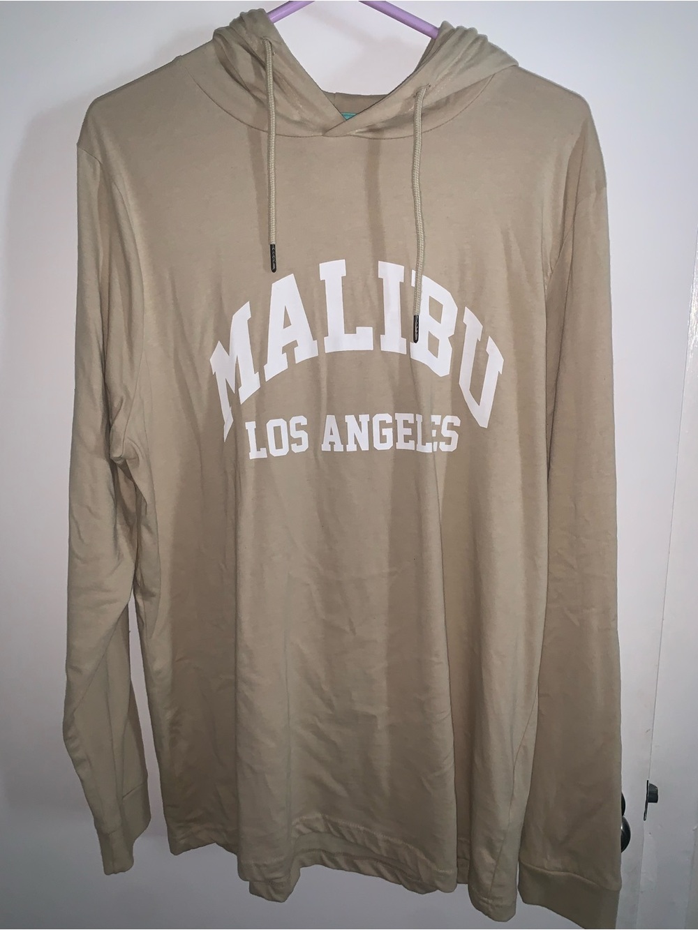 Womens Malibu Los Angeles Hooded Long Sleeve